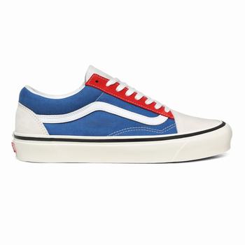 Damske Tenisky Vans Anaheim Factory Old Skool 36 DX Biele/Modre/Červené VA09BIXVS